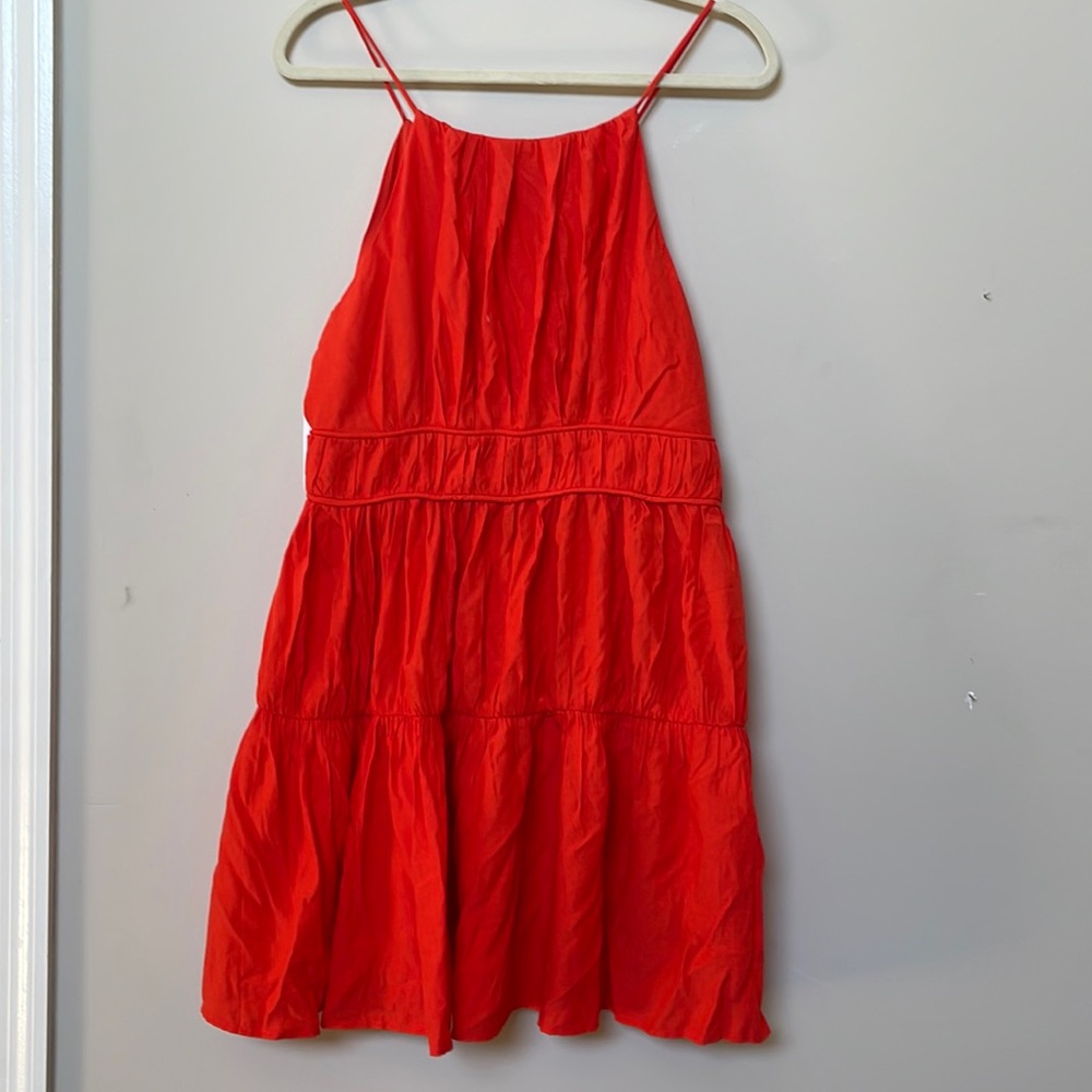 NWT Orange tiered dress